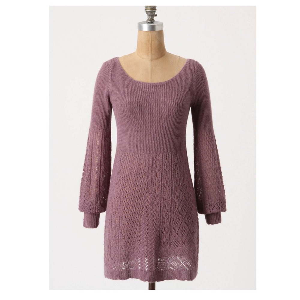 ✨ Anthropologie knitted & knotted pointelle tunic✨